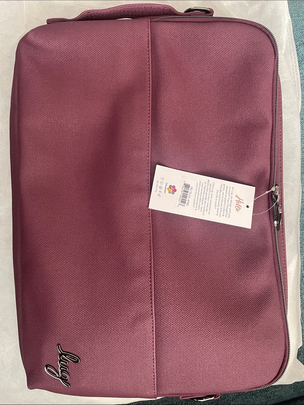 Lug Delta Matte Luxe Wine (no dust bag)